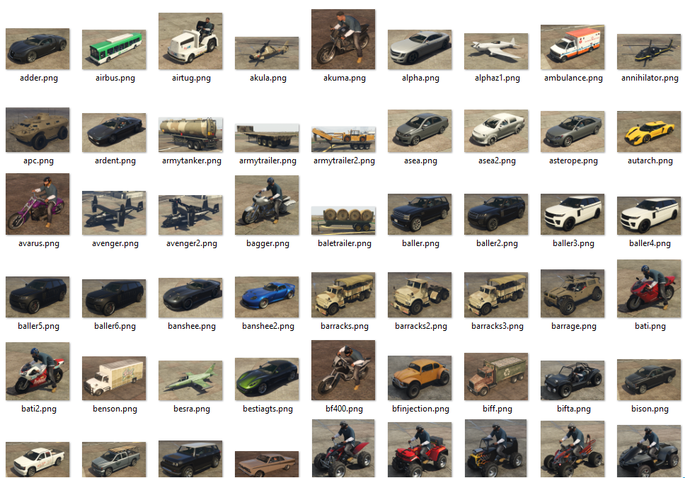 Grand Theft Auto 5 Car List